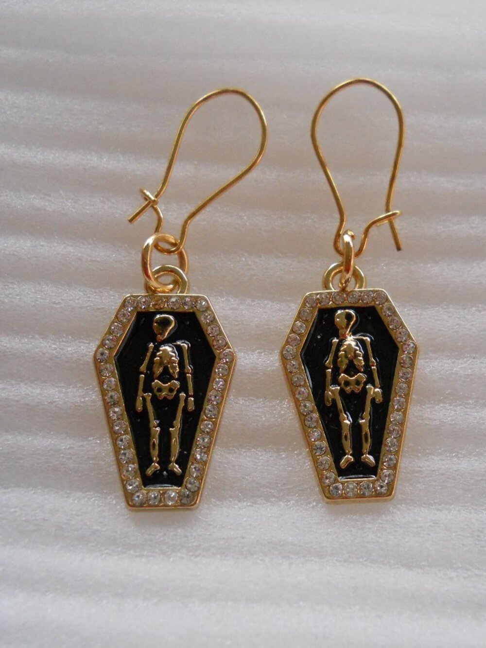 Skeleton Coffin Earrings 1125